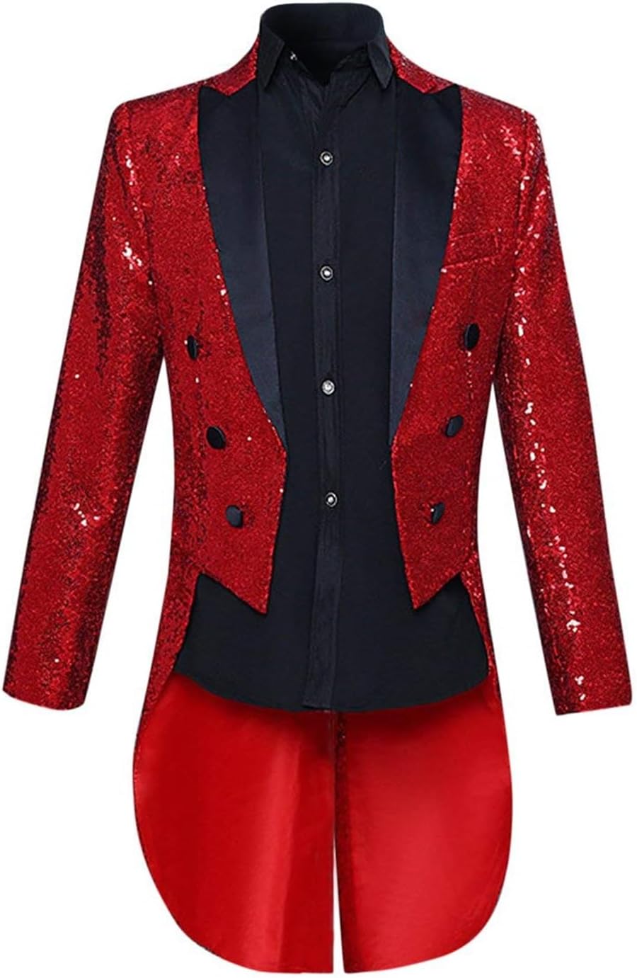 Mens Tailcoat Suits for Party Sequin Jacket Suit Blazer Tuxedos