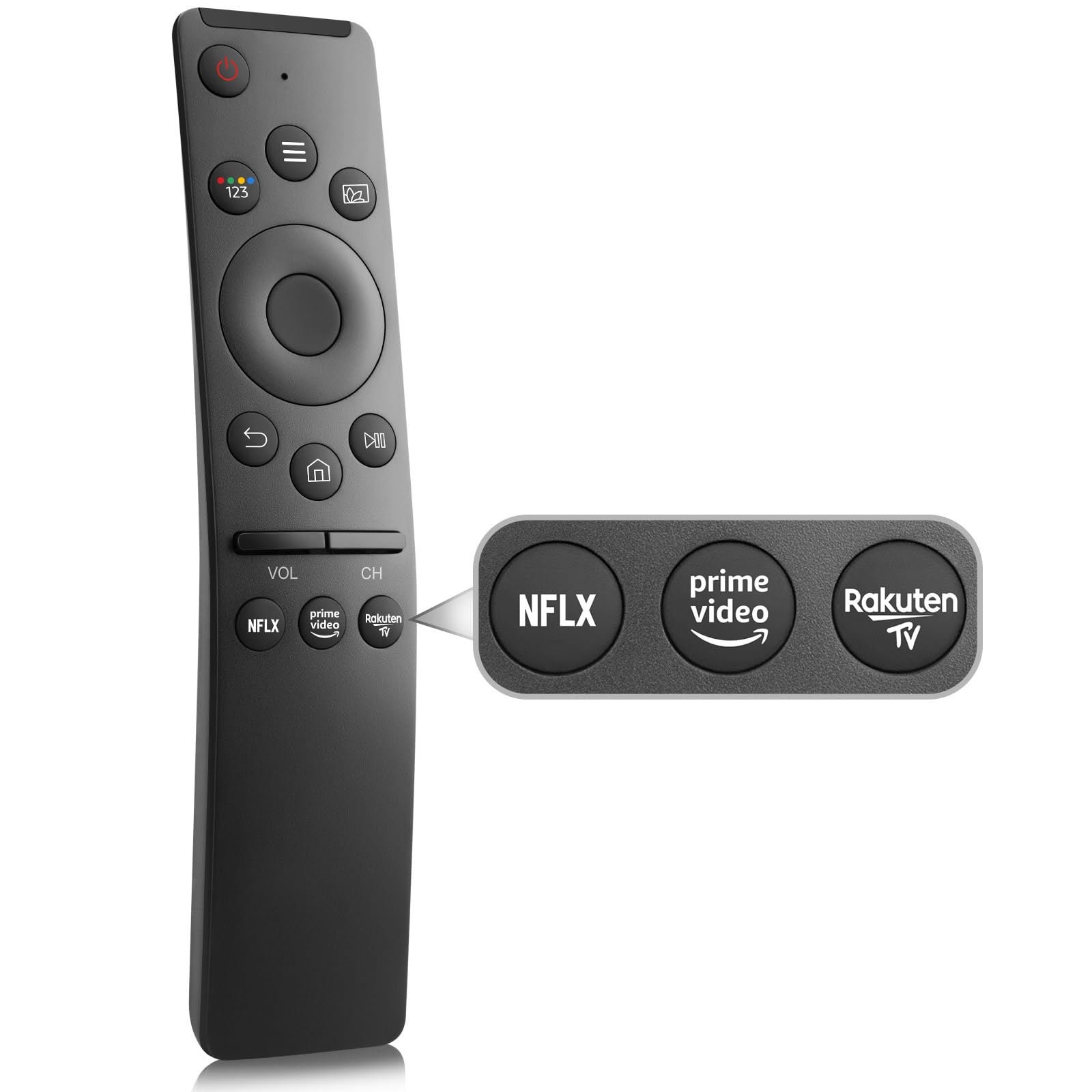 Replacement Remote Control for Roku 1 2 3 4 HD LT XS XD, Roku Express 3900R, Roku Premiere 4620XB 4210XB 3900R 2500R 2700R 2450XB - NOT for Any Roku Stick or Roku TV — view 7