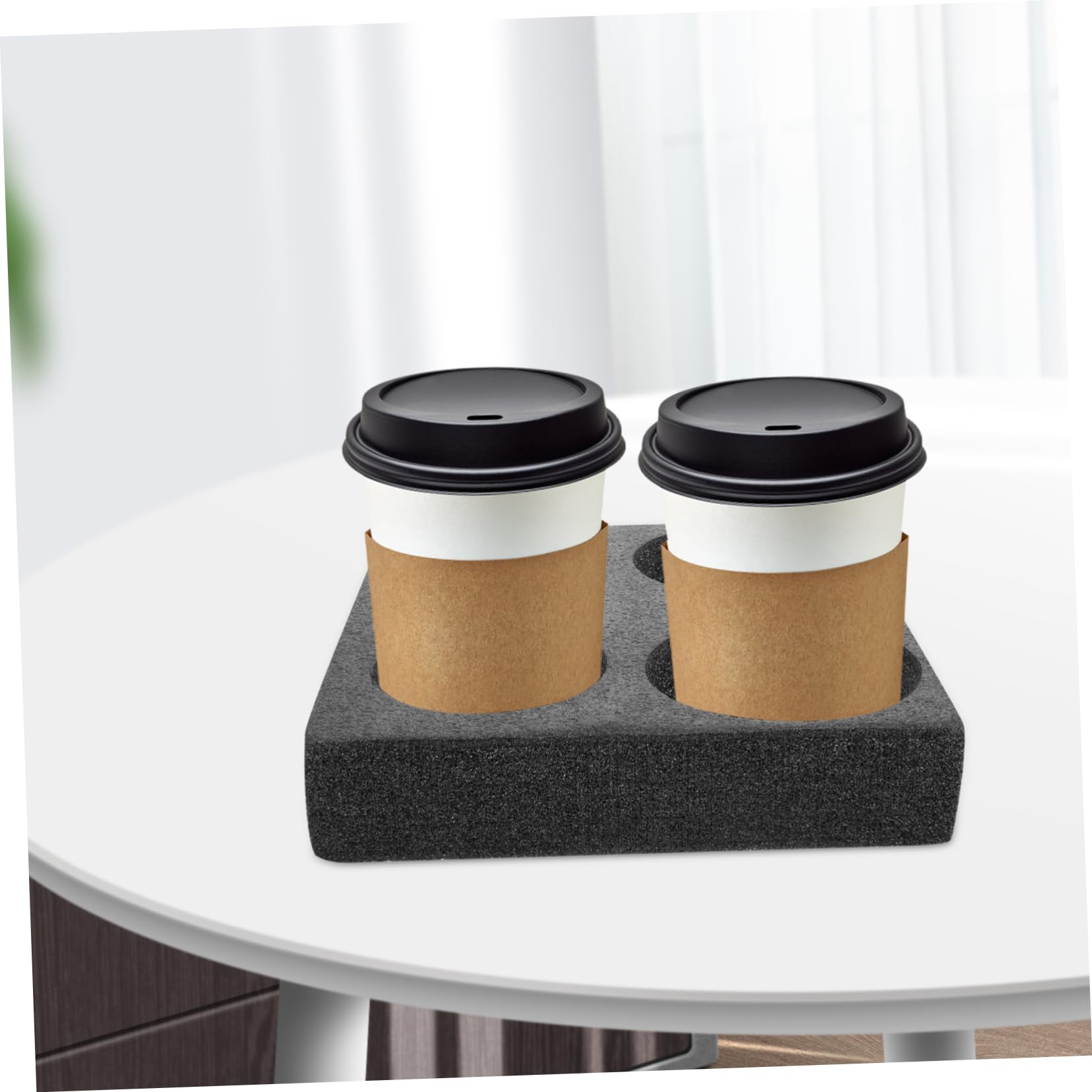 Cabilock Multi Holes Beverage Cup Carrier Tray Practical Drink Holder for Takeout for Home Picnics Restaurants Events Convenient Beverage Packing Tool for Multiple Cups