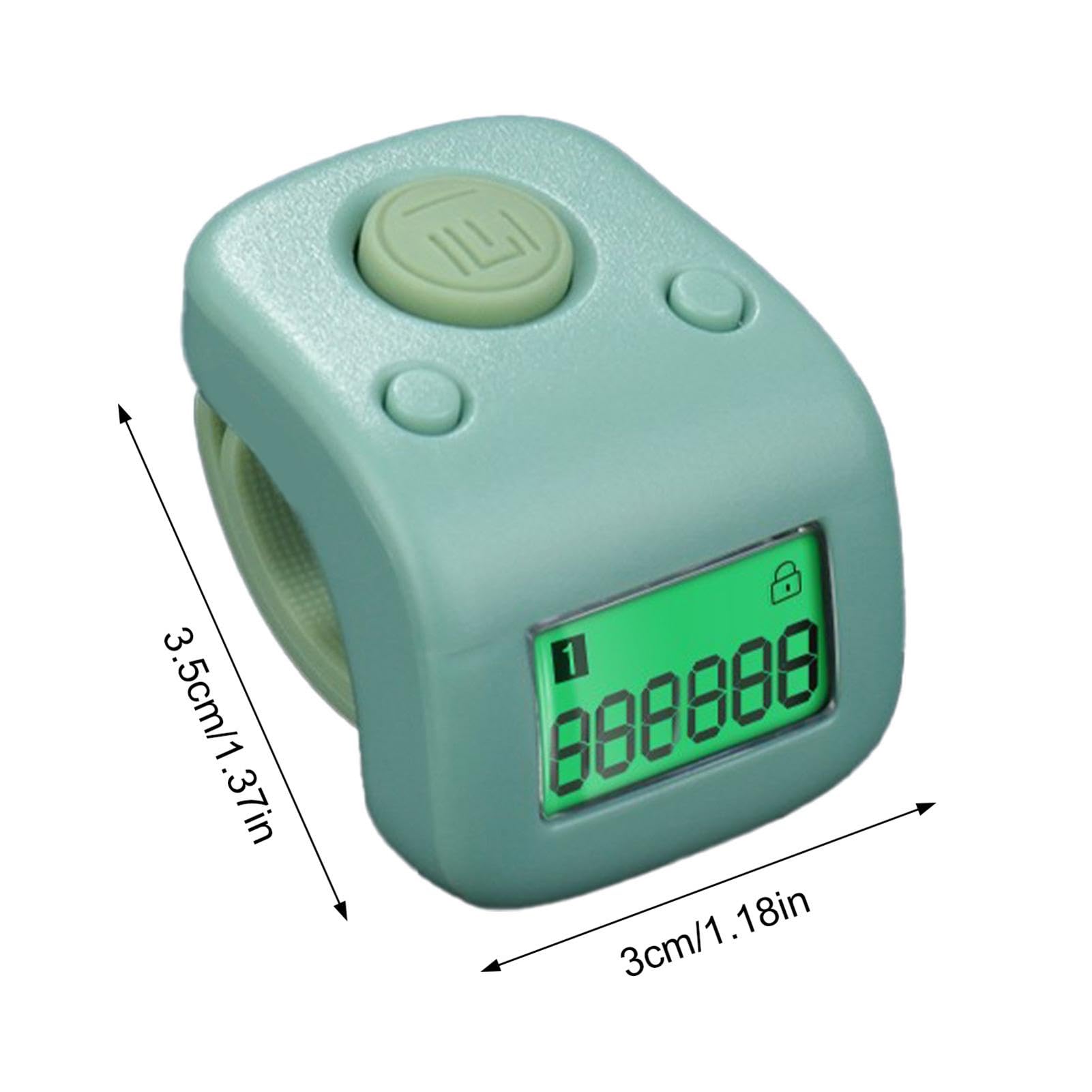 Contatore Meccanico Clicker A 5 Cifre Con Reset – Portatile In ABS E Alluminio, Display A Specchio, Per Macchine Da Stampa - 3