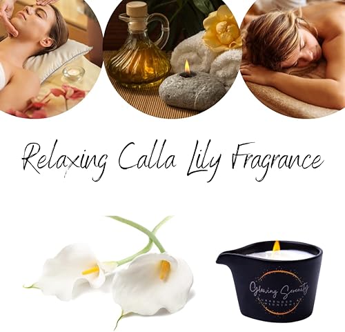 Miniatura 9 de Vela de aceite de masaje para relajación, hecha con aceites esenciales para spa en casa, vela de aceite de cera de soja cálida e hidratante, vela de