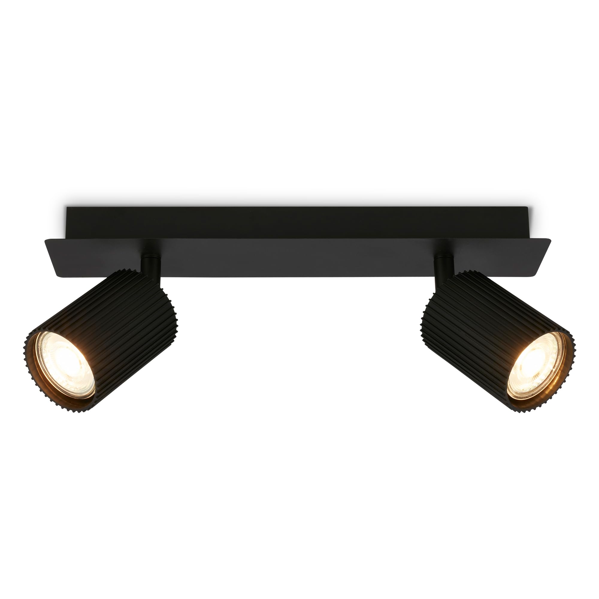 BRILONER - Ceiling Light, Adjustable, GU10 Socket, max. 9W, Spotlight, Ceiling Lights Living Room, Lights for Bedroom, Hallway, Kitchen, Spot Lamp, Lounge, 32 cm, Black
