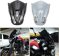 Vista 3 de GLoyer Motorcycle Windshield Compatible with MT07 Motorcycle Windshield Windscreen Wind Screen Deflector with Mounting Bracket Compatible with MT-07
