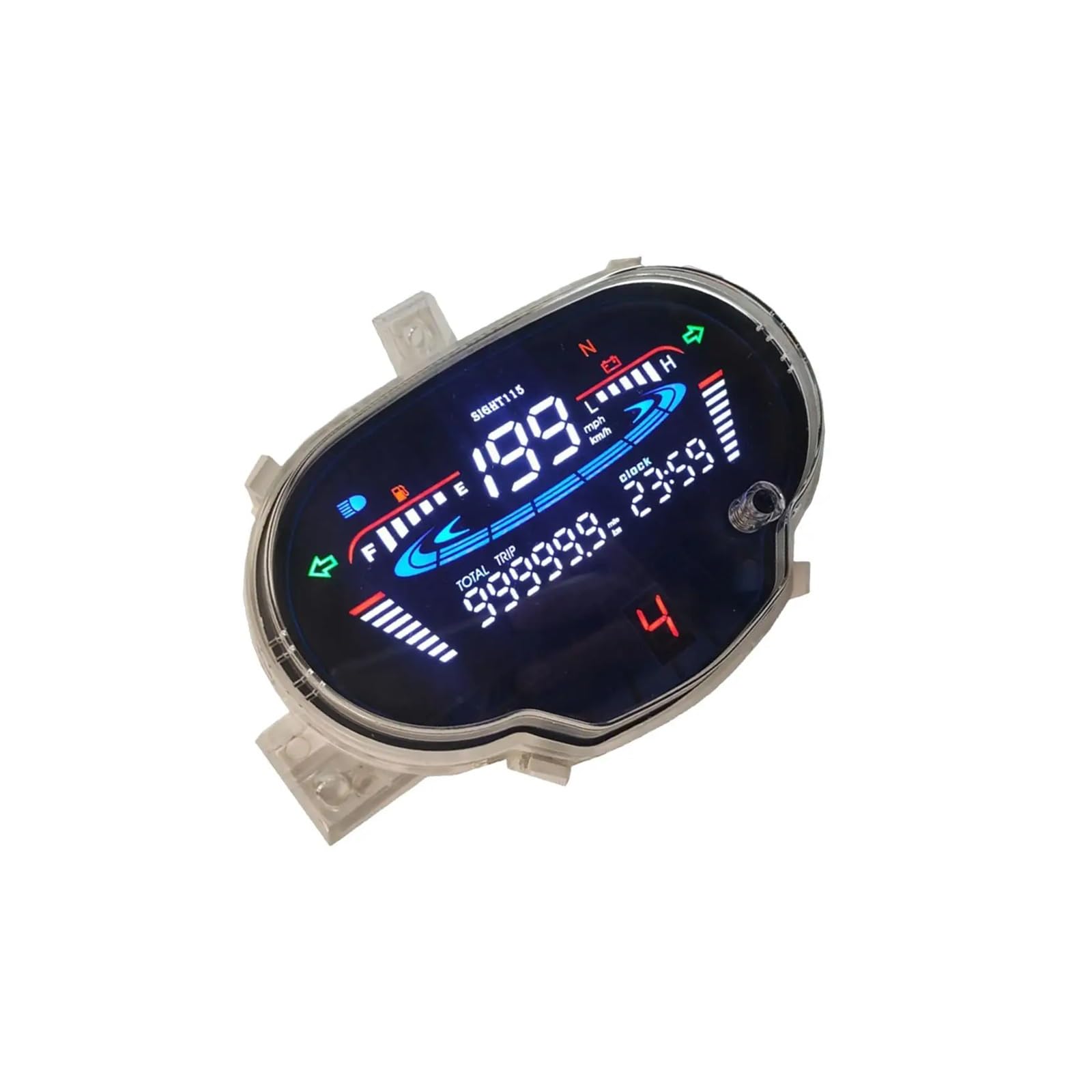 Contachilometri Misuratore Contachilometri Digitale Contachilometri Digitale LED Per Moto Strumento Digitale Per Contachilometri Tachimetro Moto Sight 115
