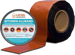 Bitumen Aluband 200 mm x 10 m Farbe Terracotta/Ziegelrot – selbstklebendes Dichtband für Dach, Regenrinne & Anschlüsse – UV-beständig wasserdicht Reparaturband – Bitumen Aluminium Abdichtband