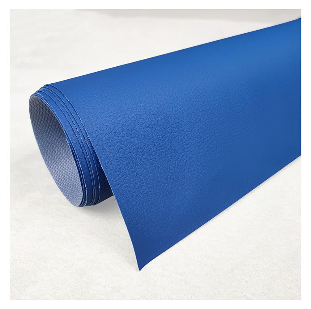 Sztuczna skóra tkanina do tapicerki mebli sofa krzesło samochody wodoodporna tkanina skórzana tkanina materiał materiał materiał materiał szycie DIY rzemiosło (rozmiar: 1,6 x 9 m, kolor: niebieski 17 #)