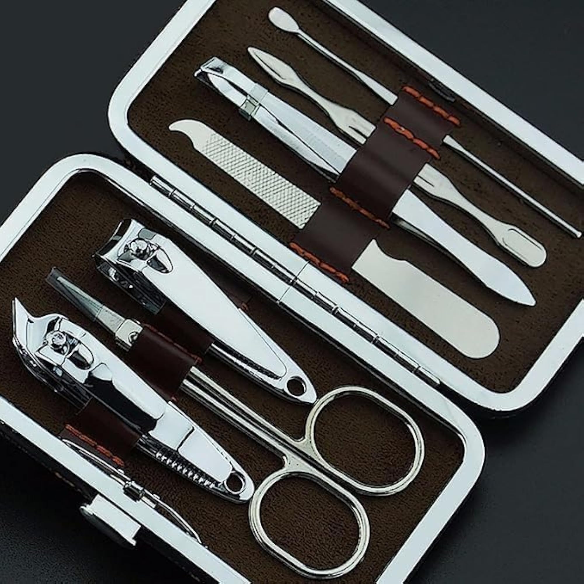 7 in 1 Manicure Tools Set, Stainless Steel Grooming Kit