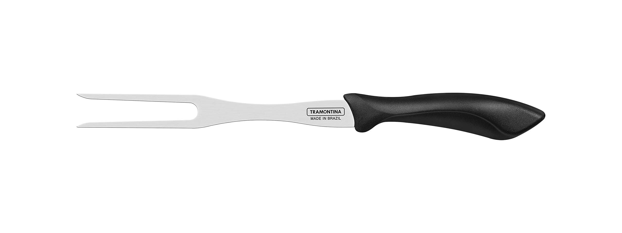Tramontina Affilata Carving Fork with Stainless Steel Blade and Black Polypropylene Handle