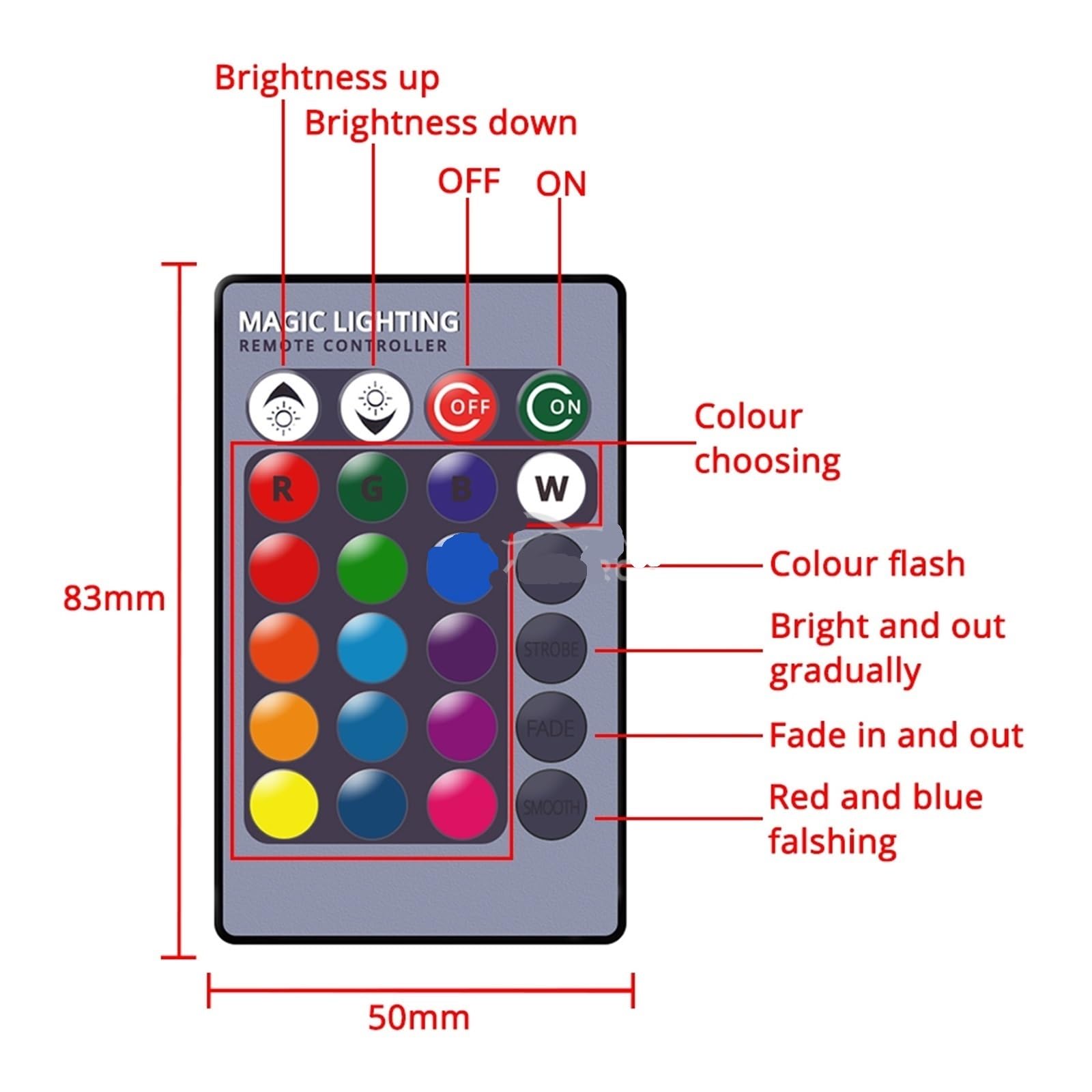 Luz Lectura Interior Trasera 2 Uds RGB 6SMD Techo Cúpula Lámpara Lectura Interior C5w Atmósfera Controlada Control Remoto Led Luces Bienvenida Señal Giro Bombilla Maletero(41mm)