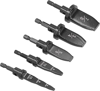 5Pcs HVAC Repairing Tools Swaging Tool Clearance Copper Pipe Expander Set Steel Metric Hex Handle Pipe Flaring Manual Flaring Tool Hvac for ir Conditioner Pipeline Engineering Industrial