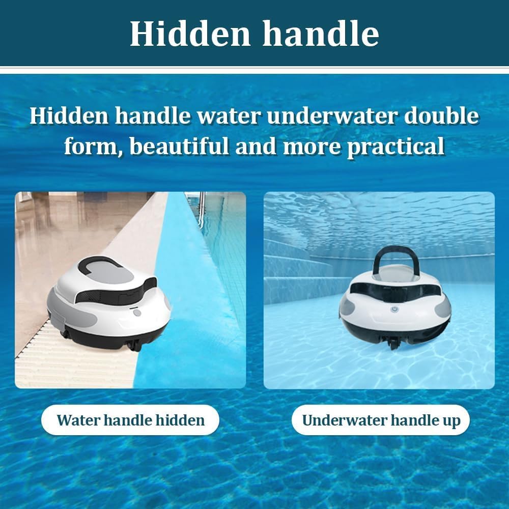 Aspirapolvere per piscina senza fili, pulitore elettrico a batteria