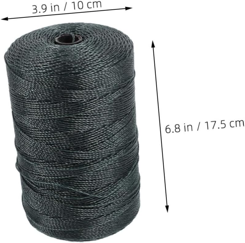 Uonlytech 2pcs Multi-use Nylon Twine String for Fishing Net Repair Braided Fishing Line Sturdy Twine Rope for Binding and Fixing Heavy Duty Netting String