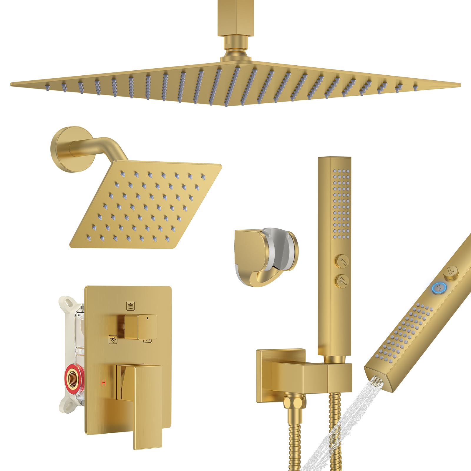 Photo 1 of FAROLAN 12" & 6" Dual Rain Shower System