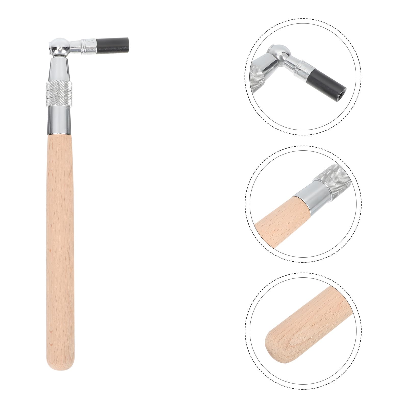 Herramienta para Afinación de Piano Profesional Material de Madera y Acero al Carbono, Cómoda de Sostener Buen Efecto de Afinado para Instrumentos Musicales