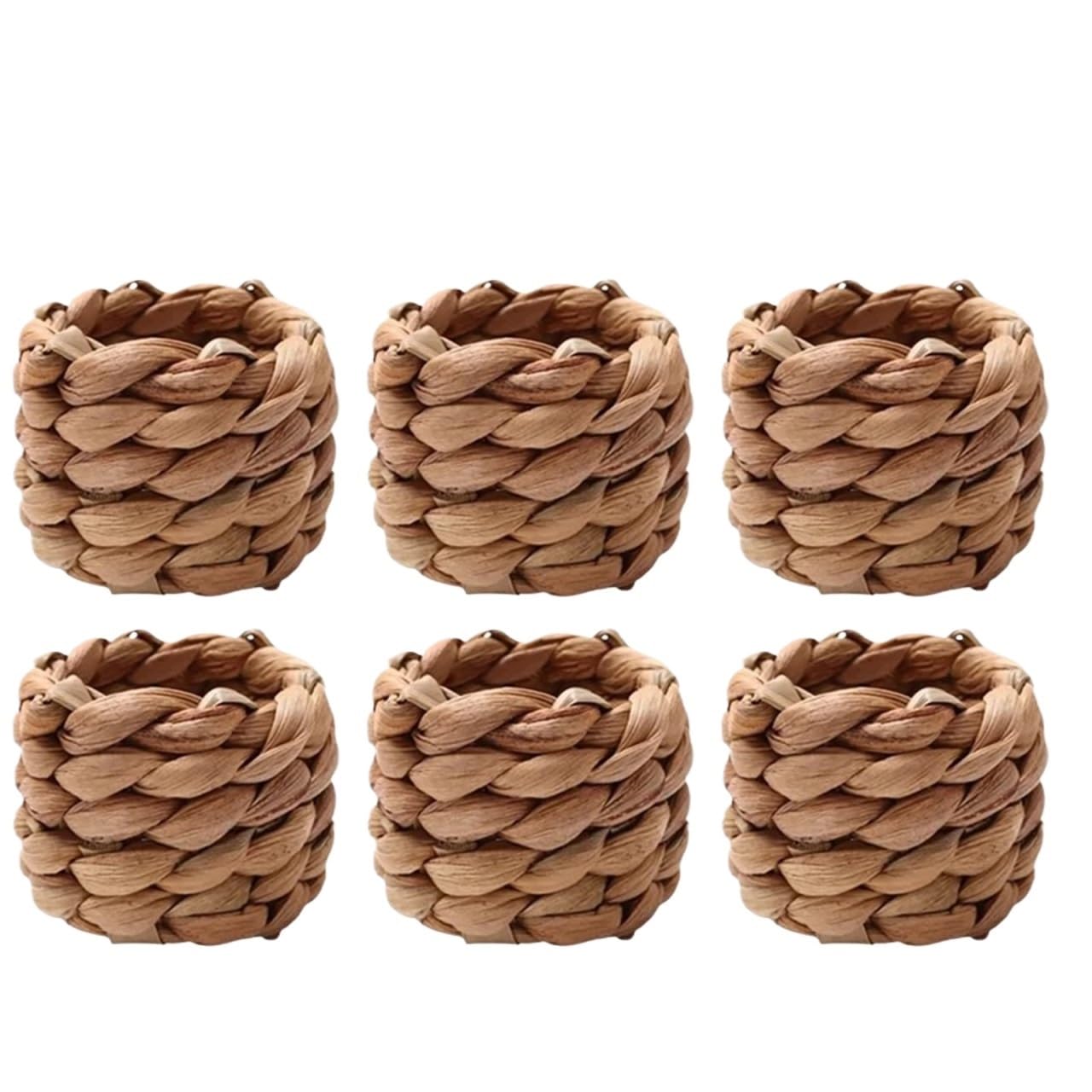 Lot de 30 ronds de serviette tissés à la main - Décorations de table