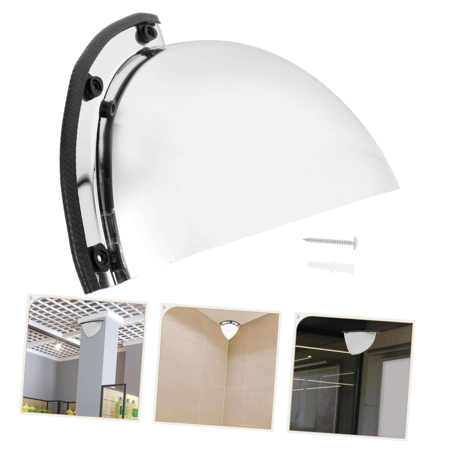 Espejo Esferico Espejos Convexos Punto Ciego Espejo Convexo Interior Espejo De Entrada Espejo Ancho Espejos De Seguridad Espejo Led Gran Angular 16c Espejo De Esquina Caucho