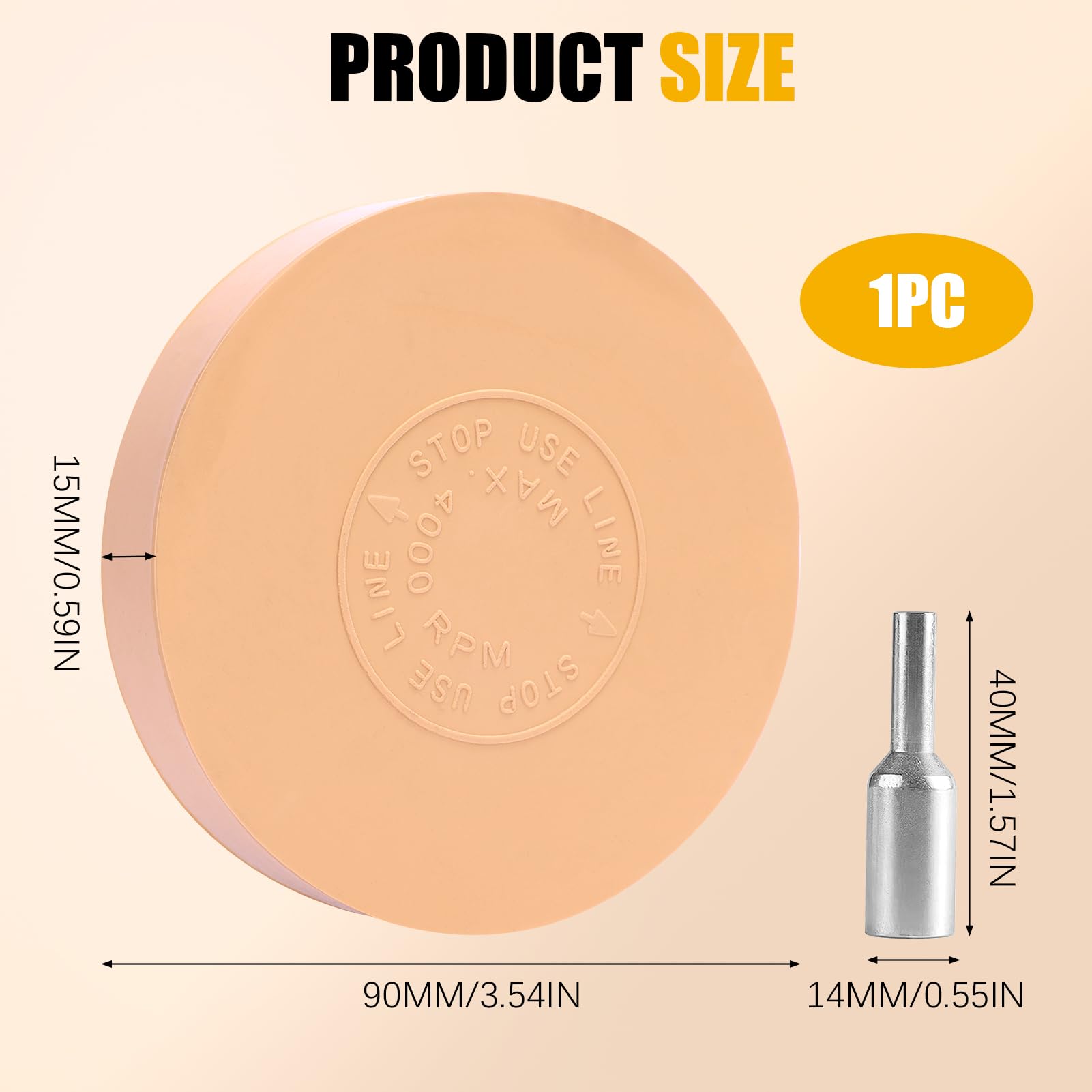 Gomma Per Rimuovere Adesivi Da Auto E Moto - Disco Per Trapano, Ideale Per Pellicole E Residui Di Colla - Foto 3