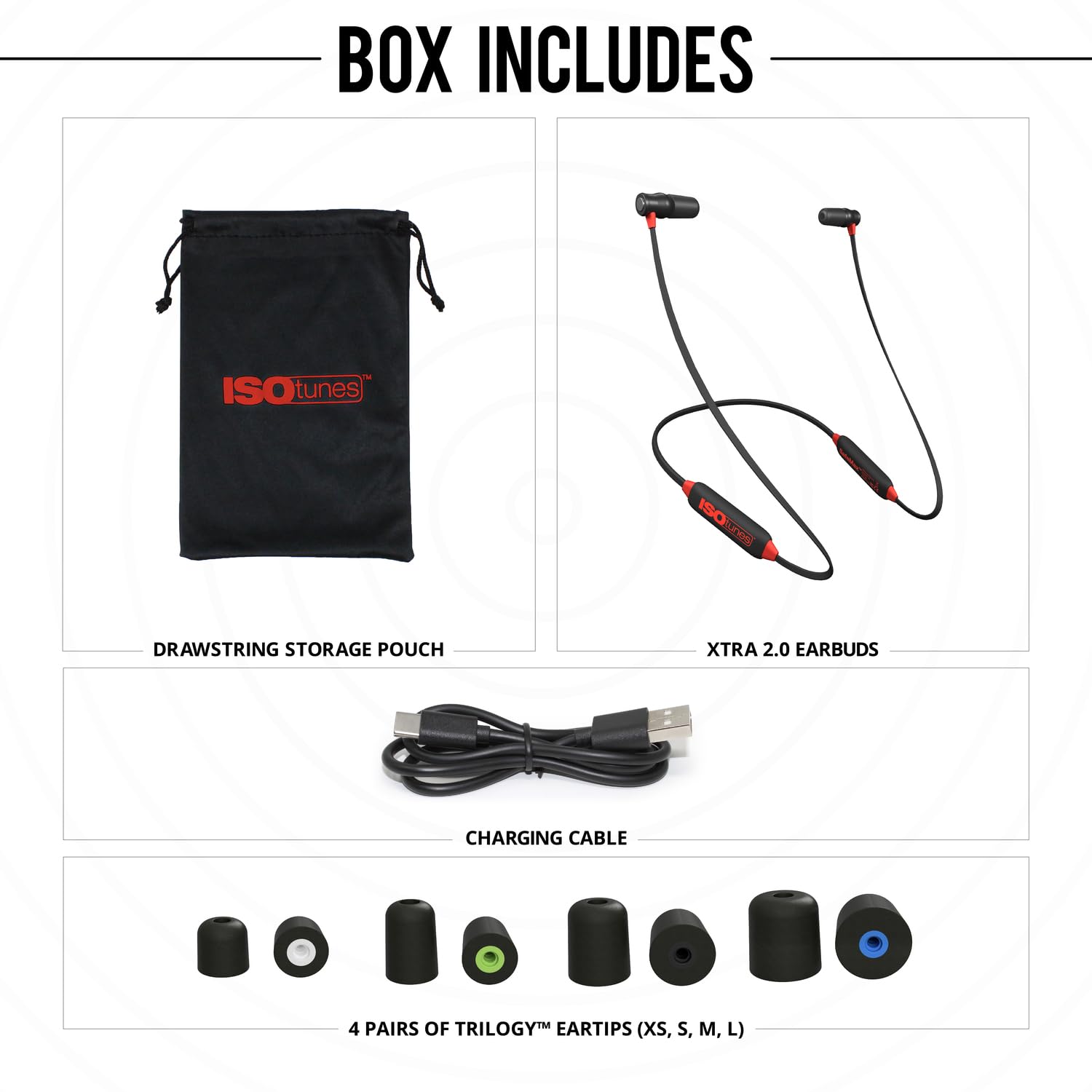 ISOtunes Auriculares Xtra 2.0: protección auditiva Bluetooth EN352, Aislamiento de Sonido NRR de 27 dB, límite de Volumen de 79 dB, duración de batería de hasta 11 Horas