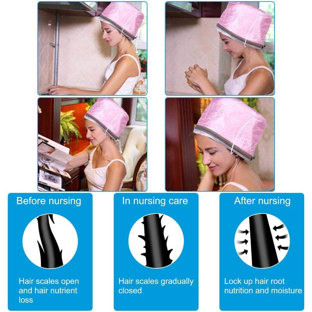 Brrnoo Hair SPA Elektryczny Parownik Termiczny DIY Hair Hat SPA Home Treatment Hat dla naturalnych lub zniszczonych włosów Nourishing Moisturize Electric