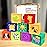 Kingtree Baby Blocks, 9PCS Soft Squeeze Building Blocks Stacking Toys for 6+ Months Babies, Baby Teething Chewing Educational Blocks Set with Numbers Animals Shapes Textures