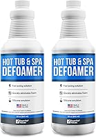 Vista 1 de Essential Values Hot Tub Foam Eliminator - 2 Pack Pool & Spa Defoamer (32oz/ Bottles) - Eliminate Foam Without Harsh Hot Tub Chemicals - Safe