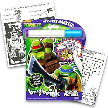 Paperback Bendon Teenage Mutant Ninja Turtles Imagine Ink Book