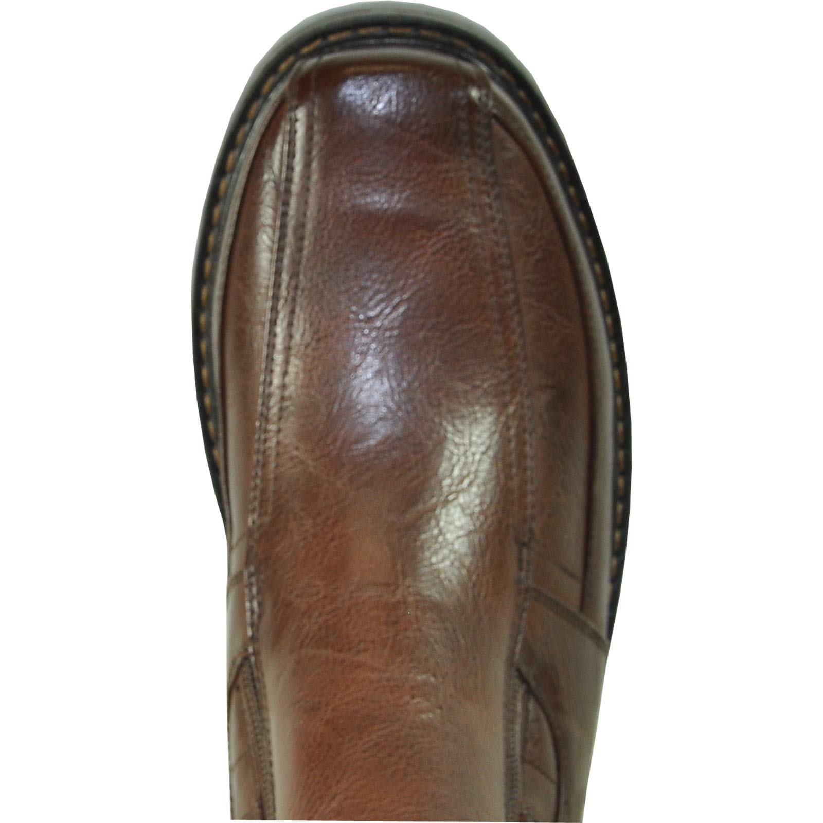 bravo! Dean - Botas de invierno impermeables para hombre, con forro de piel y doble cremallera, color negro y marrón, talla 7 a 13