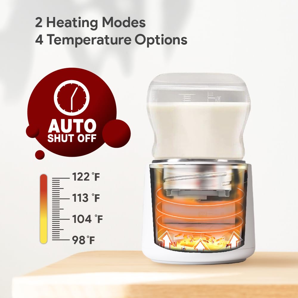 DrBash Portable Bottle Warmer for Travel, Leak-Proof Travel Baby Bottle Warmer with Fast Heating for Breastmilk, Safety Material Baby Bottle Warmer for Dr. Brown, Medela, Tommee Tippee, ComoTomo,