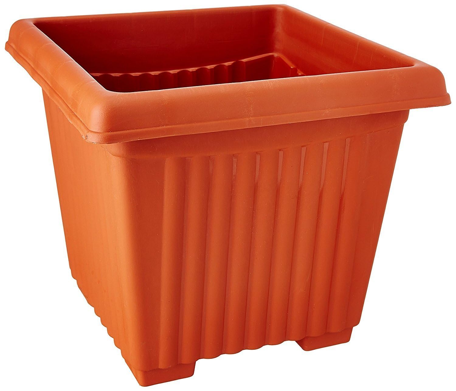 Vinayaka Agro Hign Quality 8 Inches Square Planter Pots Terracotta | Flower Pot | Plastic Pots | Outdoor Gardening | Brown | Garden Planters Set of 3 (B0D647SKG2) Amazon Price History, Amazon Price Tracker