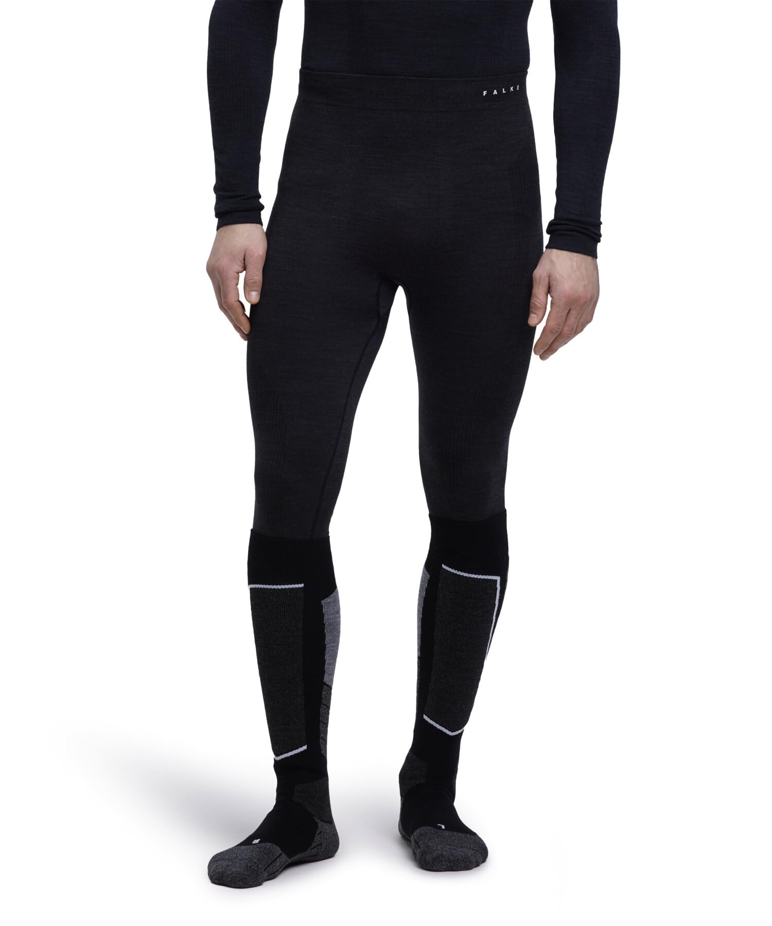 FALKE Herren Wool-Tech Long Funktionsunterhose lang atmungsaktive klimaregulierende geruchshemmende nachhaltige Wolle Funktionsmaterial kalte bis sehr kalte Temperaturen Funktionsunterwäsche 1 Stück