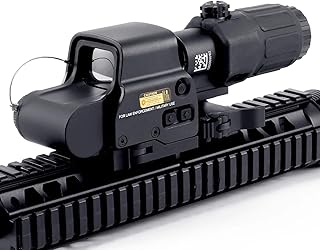 558 G33 Holographic,Red & Green Dot Holographic Reflex Sight Scope with G33 3X Magnifier Combo Built-in Flip QD Mount - Bud K 1234