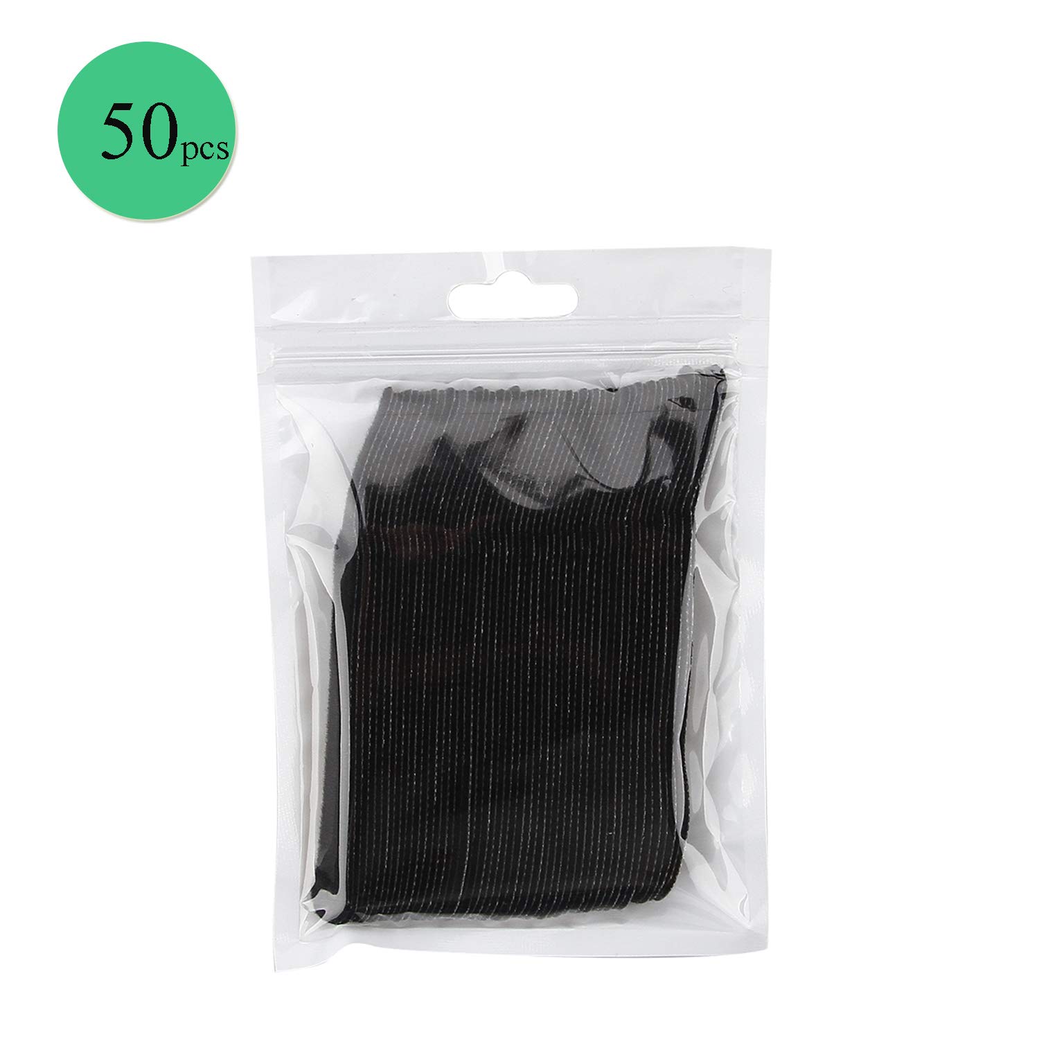 50 bridas para cables, ganchos y lazos, reutilizables, organizador de cinta de sujeción para el teléfono, cable de carga y correa, ideal para el hogar, la oficina y el taller (negro)