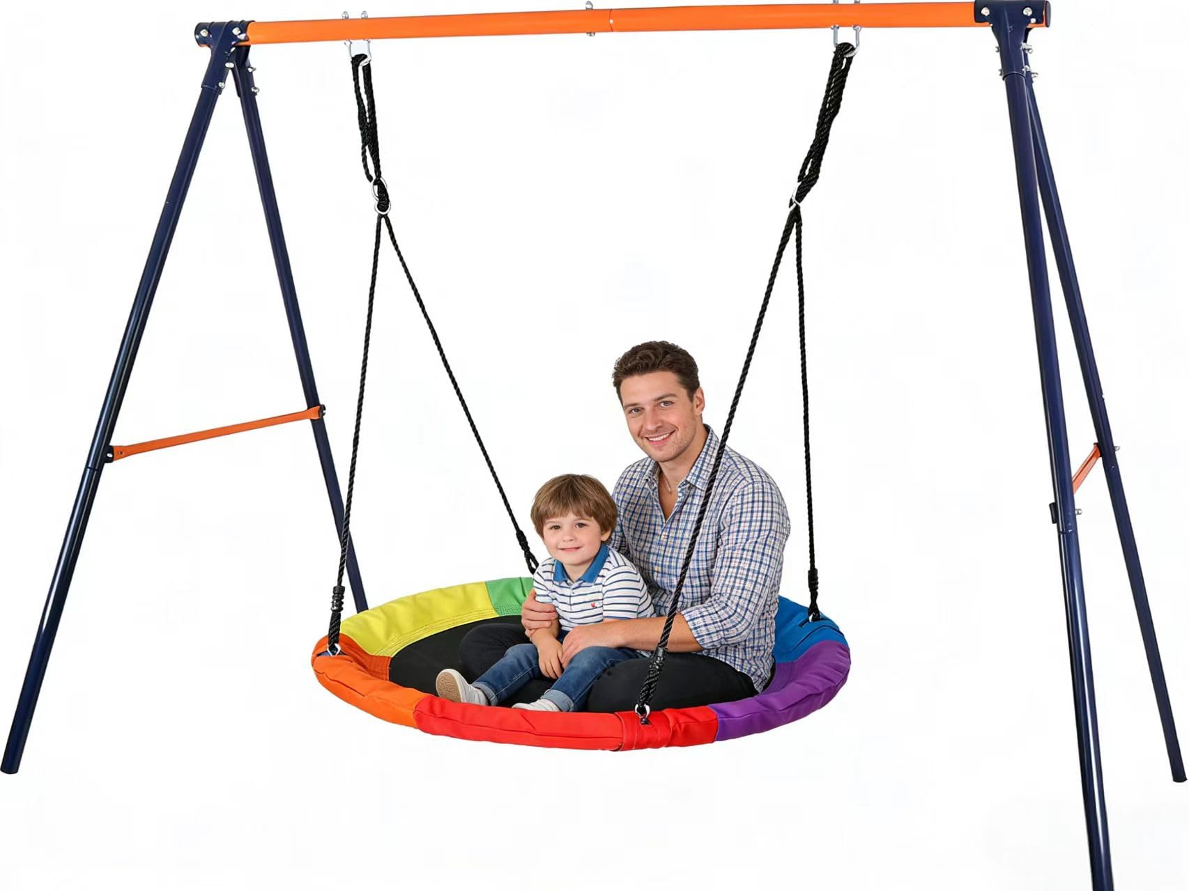 Amazon.com: ZENY Kids Playground Saucer Swing Set for Outdoor - 40