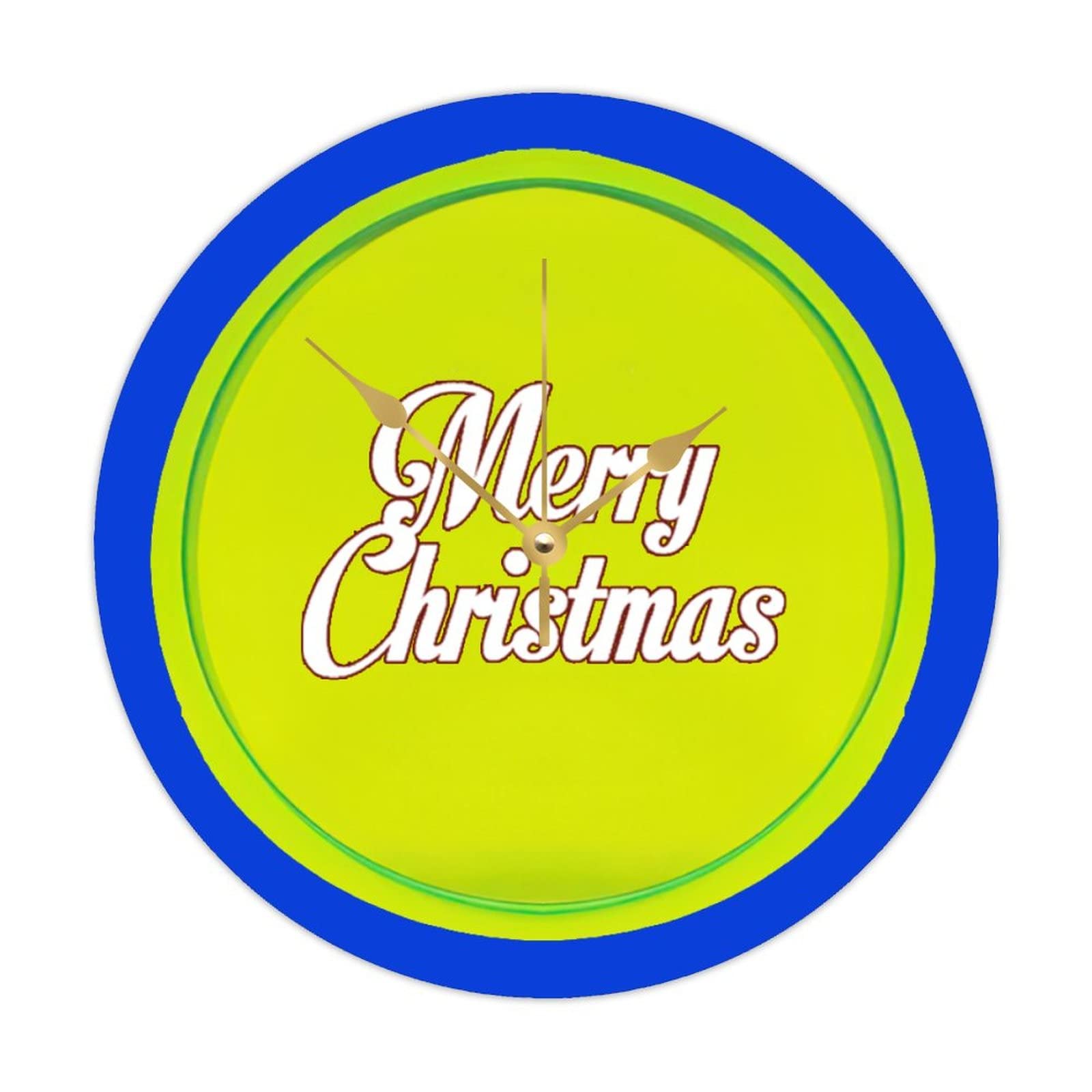 Horloge ronde en bois Noël et sport pour une décoration de cuisine chaleureuse