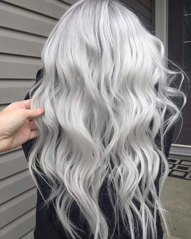 Full Shine Secret Fish Wire Remy Human Hair Extensions 16 Inch Seamless Fish Wire Hair with Fish Line 80 Gram Invisible Hair Extensions Color 1000 Blonde Brazilian Soft Hair