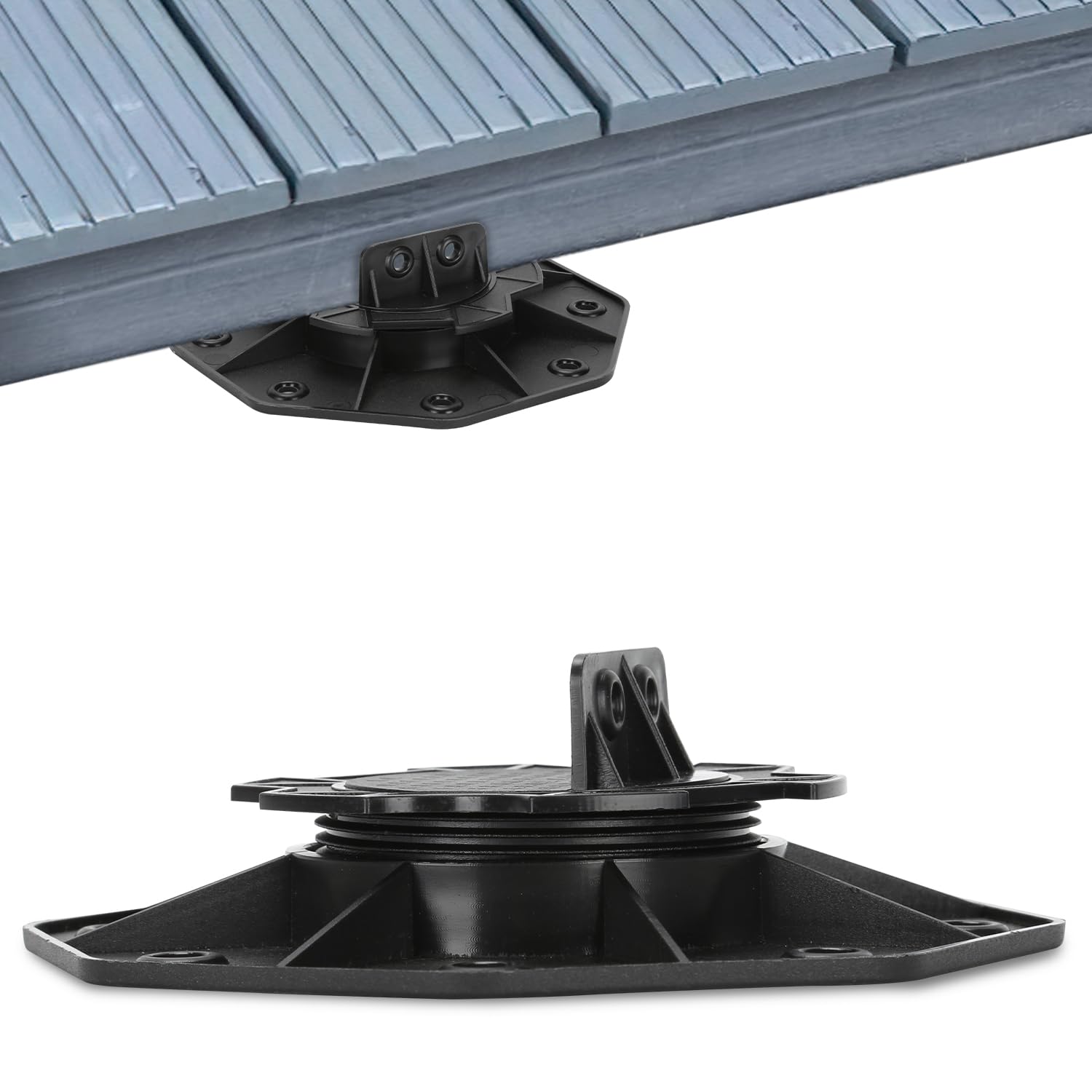 Stelzlager Höhenverstellbar, 40 Stück Stellfüße Terrassenlager 18-30mm, Stelzlager Plattenlager für Terrassenplatten, Terrassendielen Unterkonstruktion, WPC