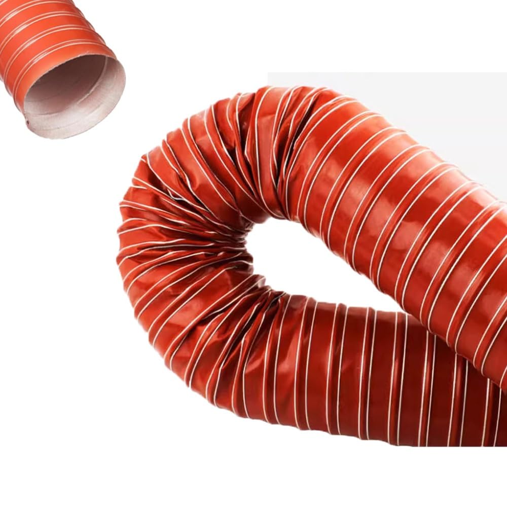 Tubo De Conducto De Aire 120mm 150mm 200mm Manguera Flexible Para Conducto De Aire Manguera De Admisión De Aire De Silicona Longitud 1-4m(2m/6.6ft,250mm-9 3/4in)