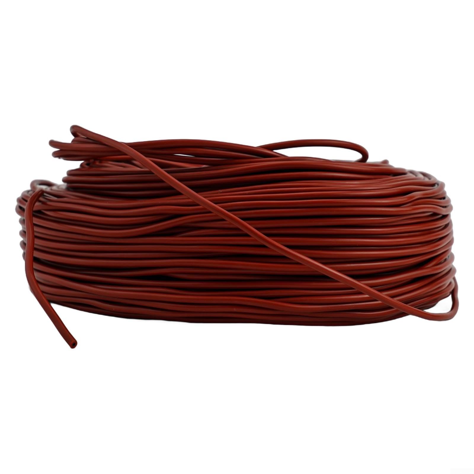 Câble chauffant en fibre de carbone 12 K pour chauffage au sol, 33 Ω/m, isolation en silicone jusqu'à 200 °C, rayonnement thermique infrarouge, bobine de fil chauffant électrique, 100 m avec manchons