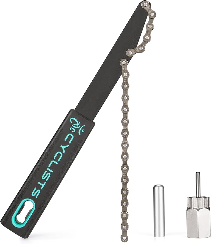 Bike Cassette Removal Tool Kit-Bicycle Sprocket Removal Tools | Chain Whip & Lockring Tool With 5mm/12mm Guide Pin For SHIMANO HG Freewheel Cassette (CT-F04+F06-12)