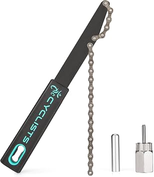 cyclists Bike Cassette Removal Tool Kit-Bicycle Sprocket Removal Tools | Chain Whip & Lockring Tool With 5mm/12mm Guide Pin For SHIMANO HG Freewheel Cassette CT-F04+F06-12