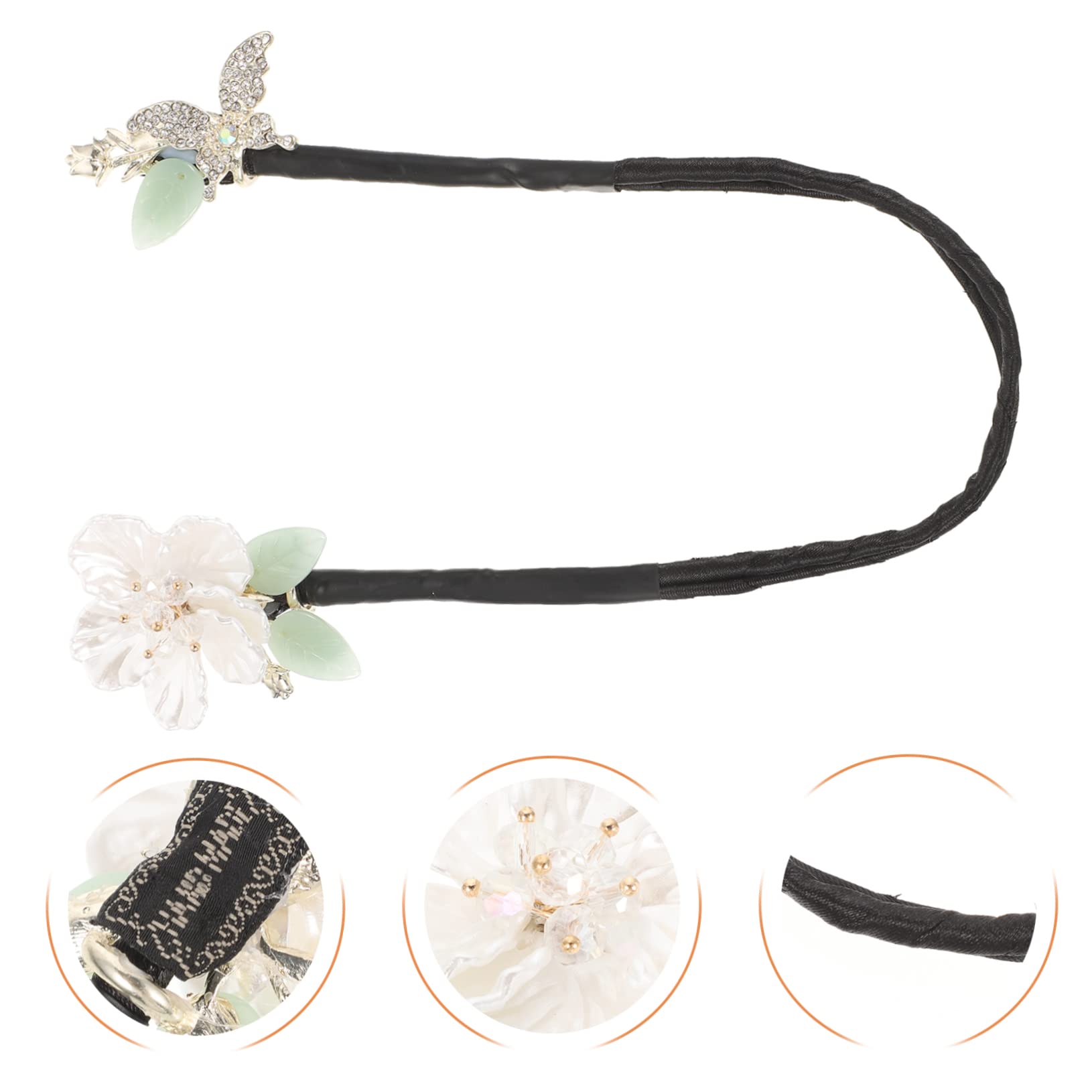 MAGICLULU 5 Stück Fashion Bun Hair Maker Wrap Strass Bun Former Für Elegantes Styling Haar-accessoires Für Frauen