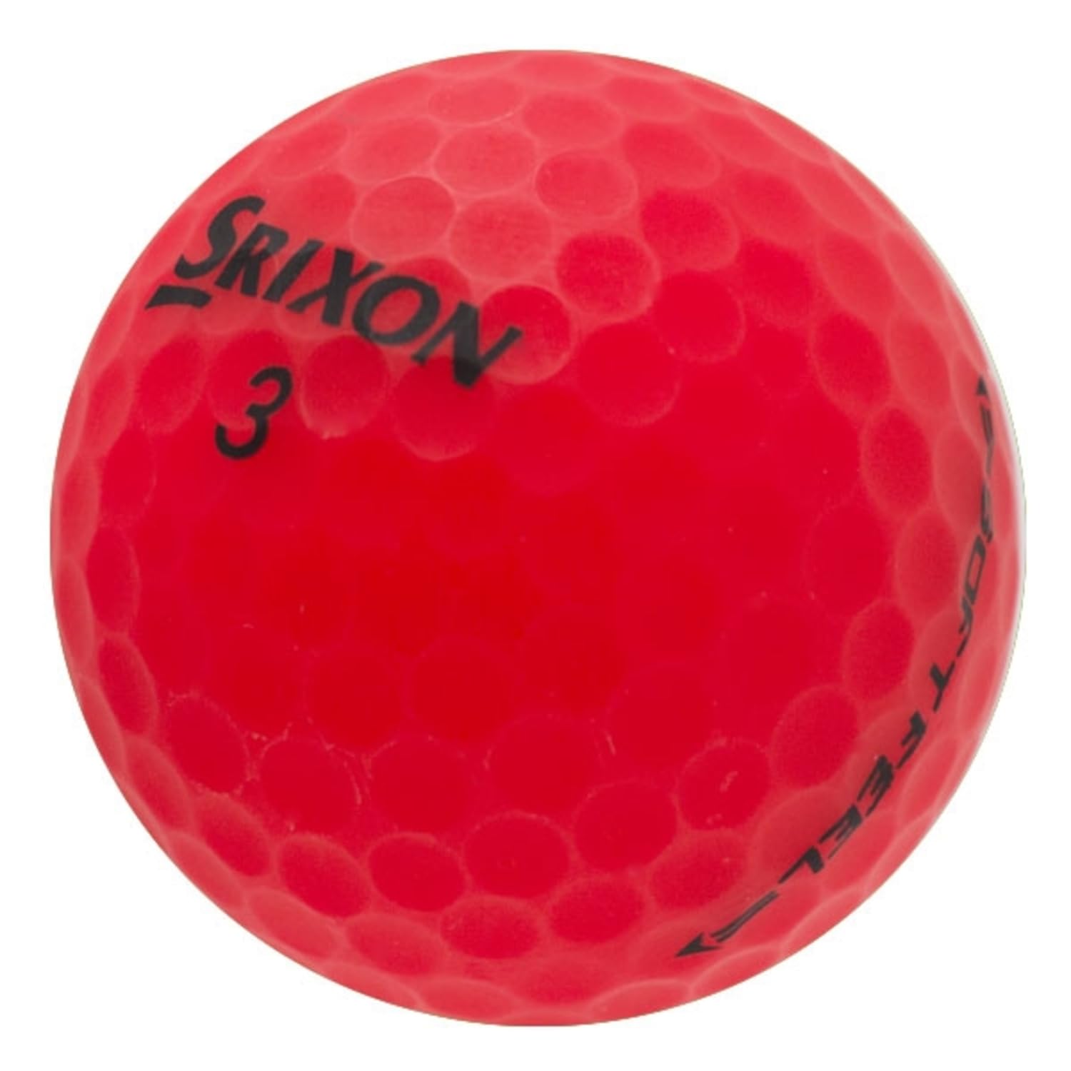 LostGolfBalls - 24 Matte Red Srixon Soft Feel Golf Balls in Mint Condition, Recycled Used Golf Balls, AAAAA Quality Quality, White
