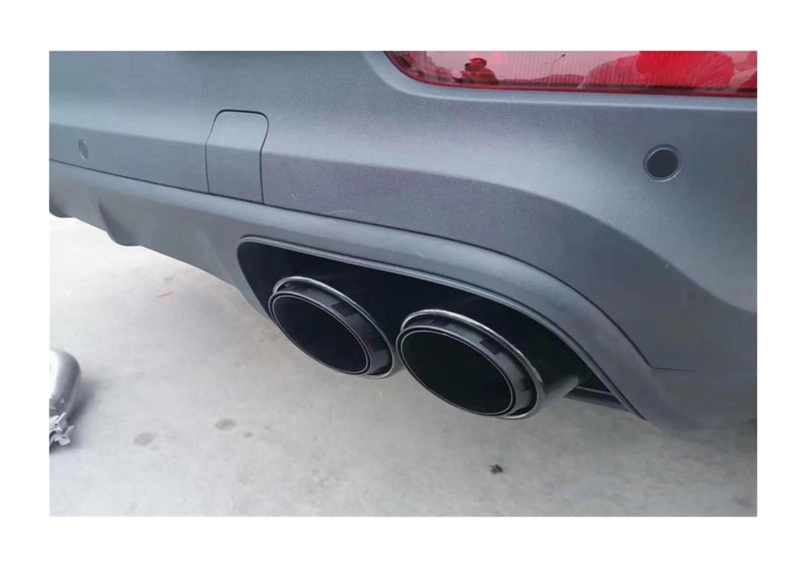 Silenciador De Escape para Porsche Cayenne E Hybrid 9Ya 2018-2020, Tubo De Escape Trasero De Acero Inoxidable, Punta De Escape.