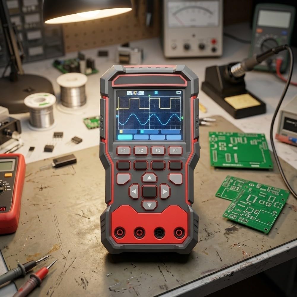 3-in-1 Oszilloskop Multimeter HT180A Dual-Kanal Signalgenerator