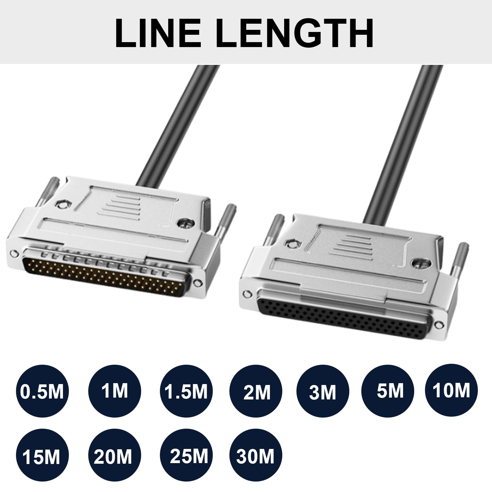 Câble de connexion DB62 mâle femelle - Câble de données SCSI à double blindage pour un transfert de données rapide et stable