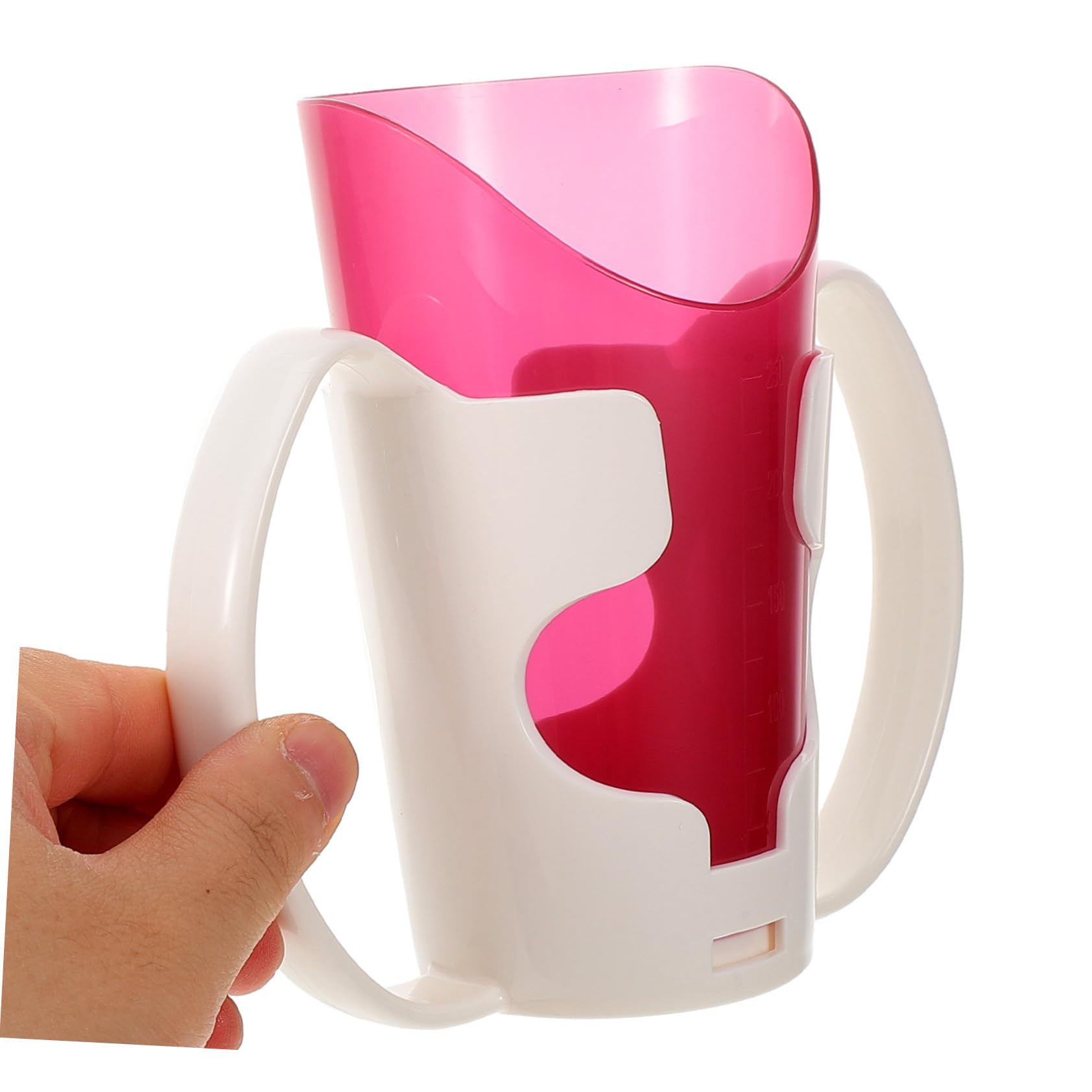 Cabilock 3 Piezas Taza De Cuidado De Ancianos Vasos Fríos con Tapa y Pajita Taza De Maternidad Tazas De Entrenamiento para Adultos Taza De Bebida De Maternidad Tazas De Papilla El Plastico