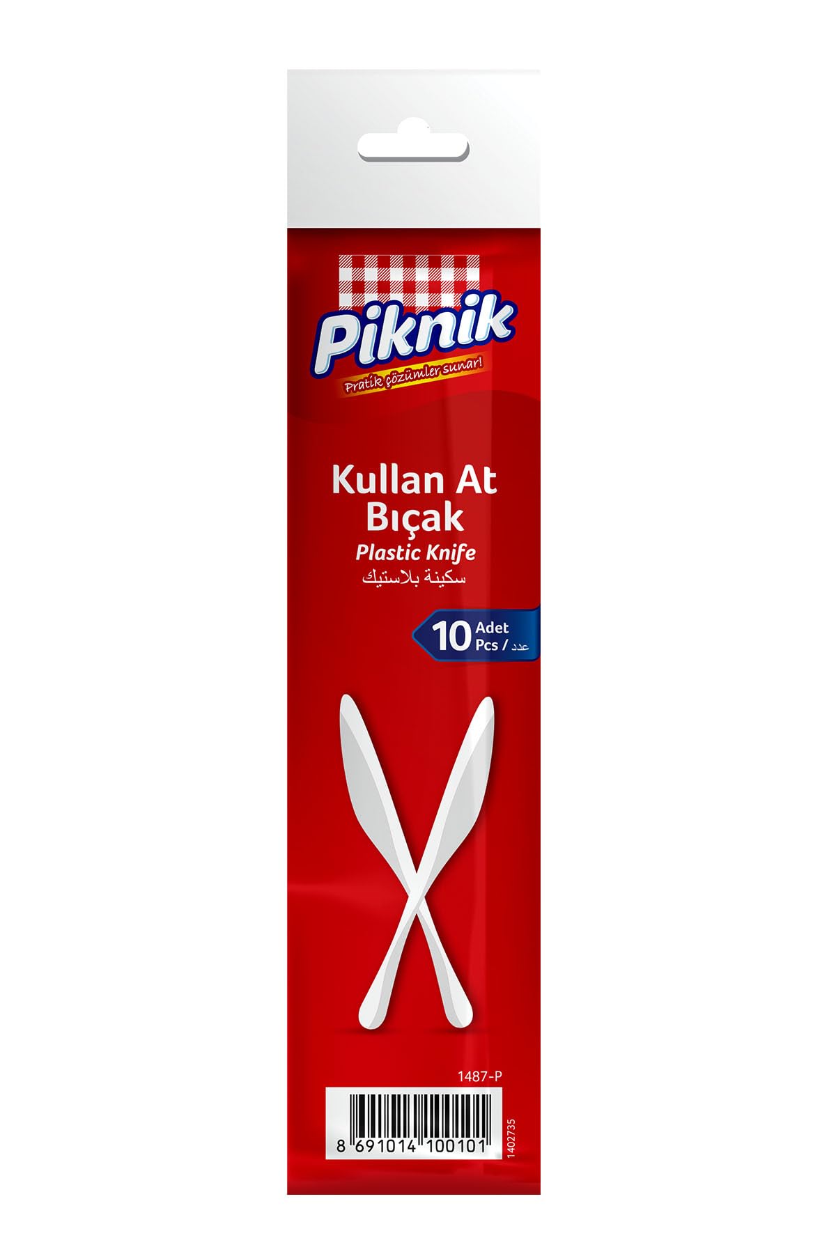 Piknik Plastik Bıçak 10'lu