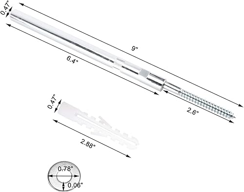 Miniatura 2 de Artilife Kit de 8 soportes de estante flotantes ocultos, soporte de metal invisible montado en la pared para bricolaje (8.858 in)