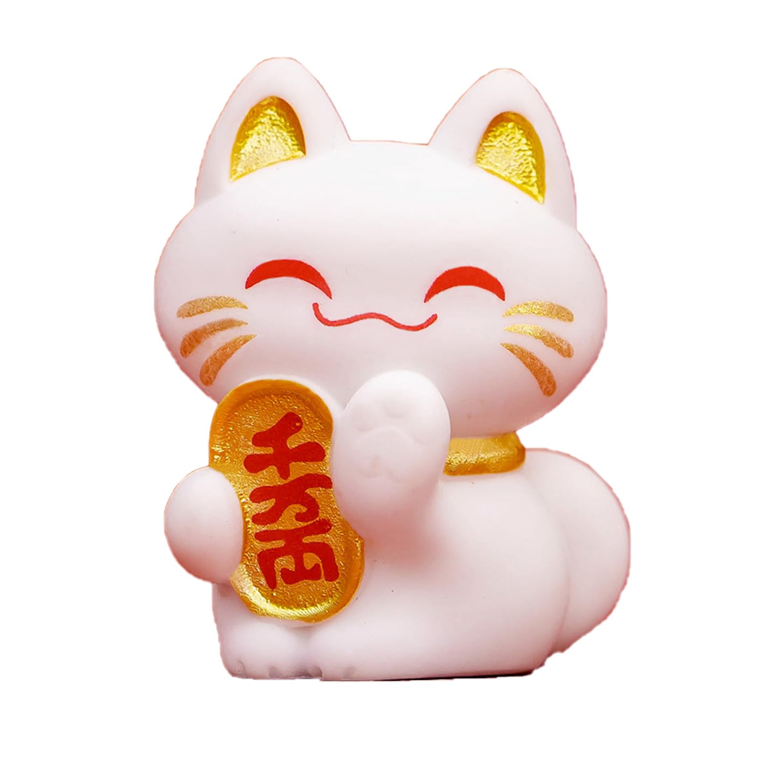 Lucky Cat Maneki Neko Ceramic Figurine