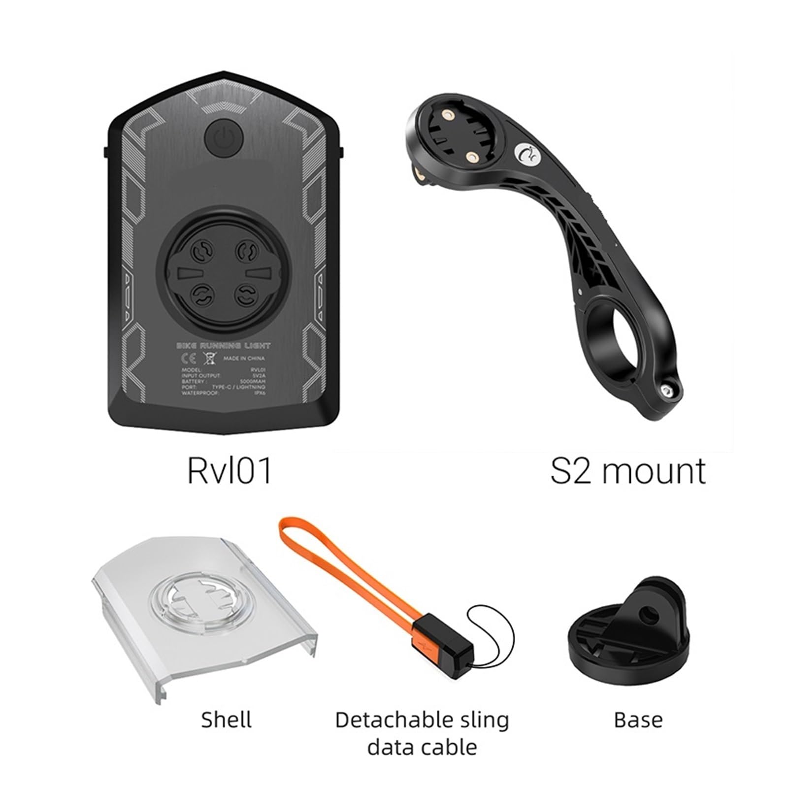 1 Faro de Bicicleta RVL01 de 5000 mAh.